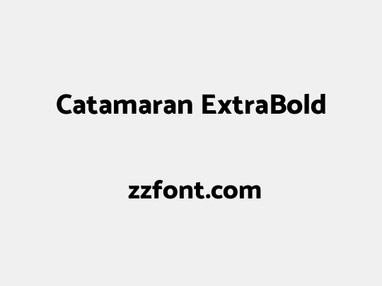 Catamaran ExtraBold