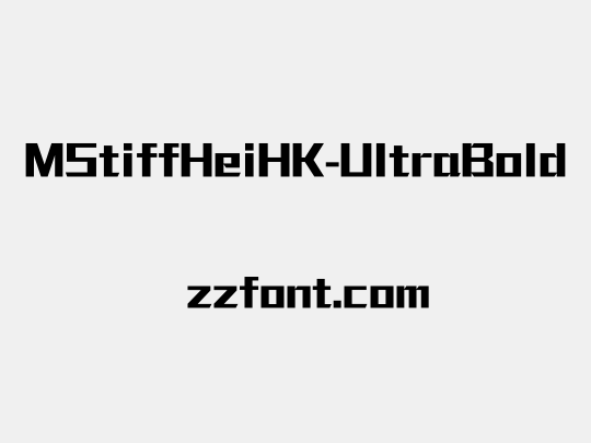 MStiffHeiHK-UltraBold