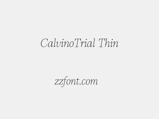 CalvinoTrial Thin