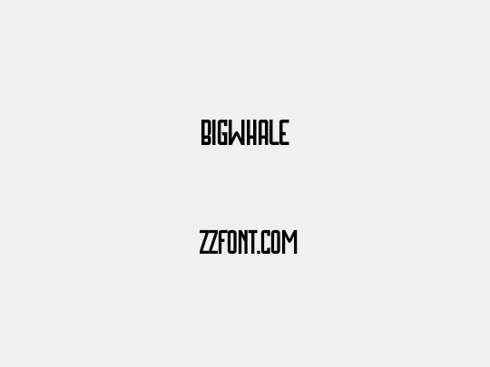 Bigwhale