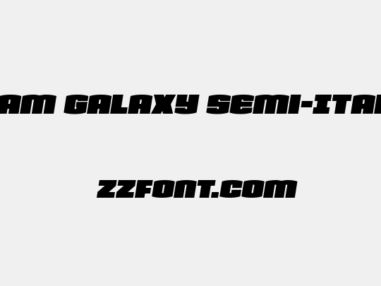 Team Galaxy Semi-Italic