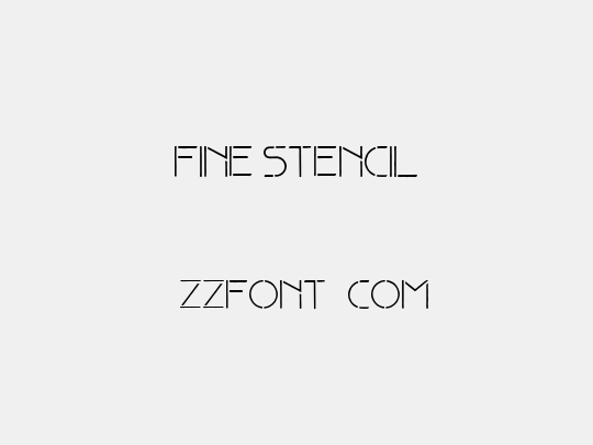 Fine stencil