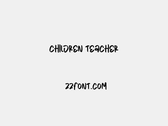 Children Teacher