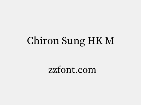 Chiron Sung HK M