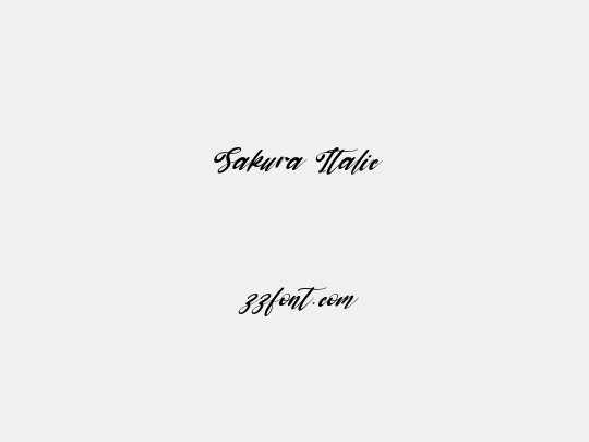 Sakura Italic