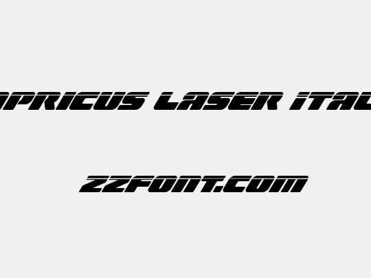 Capricus Laser Italic