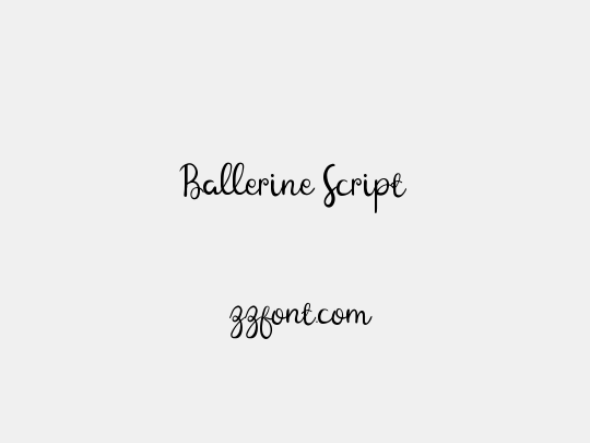 Ballerine Script