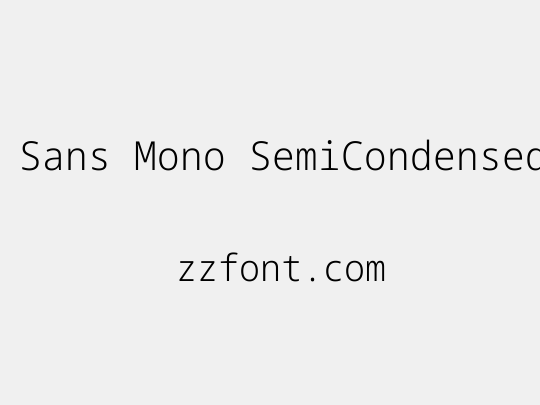 Noto Sans Mono SemiCondensed Light