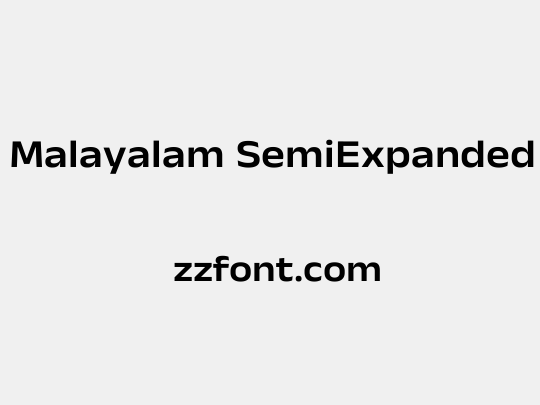 Anek Malayalam SemiExpanded SemiBold
