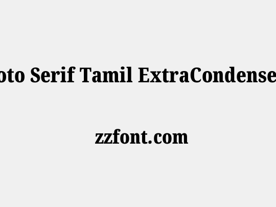 Noto Serif Tamil ExtraCondensed Black