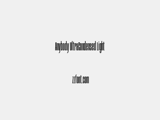 Anybody UltraCondensed Light