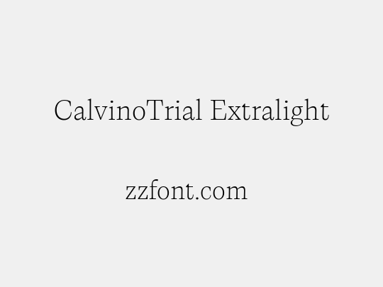 CalvinoTrial Extralight