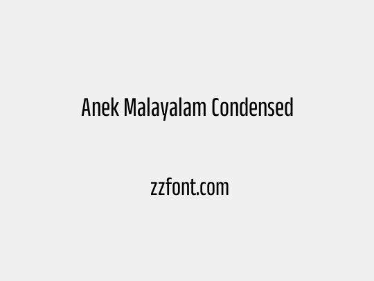 Anek Malayalam Condensed