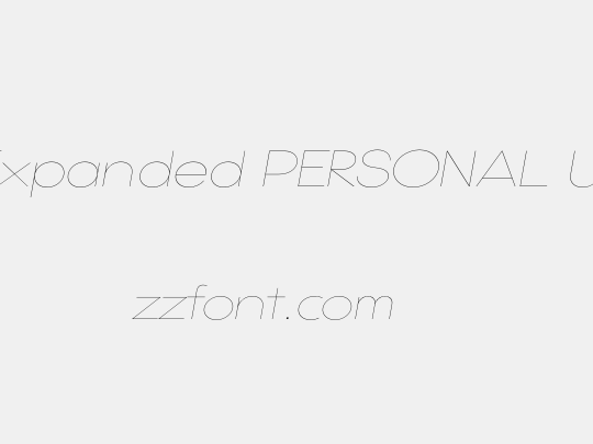 Gonzi Expanded PERSONAL USE Thin
