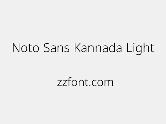Noto Sans Kannada Light