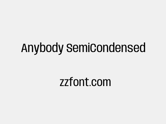 Anybody SemiCondensed