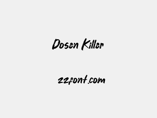 Dosen Killer