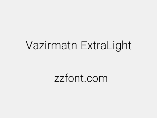 Vazirmatn ExtraLight