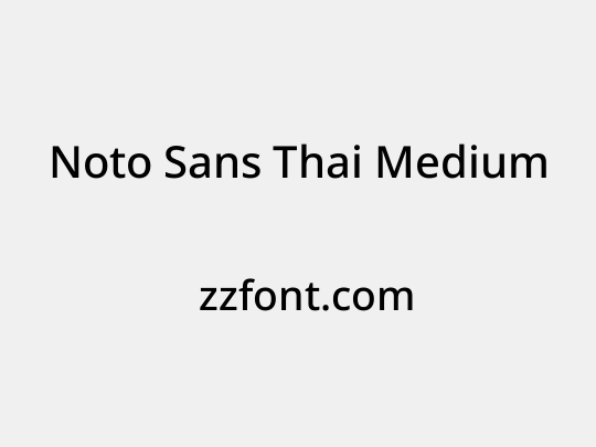 Noto Sans Thai Medium