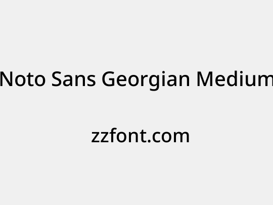 Noto Sans Georgian Medium
