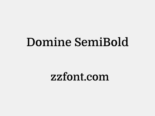 Domine SemiBold