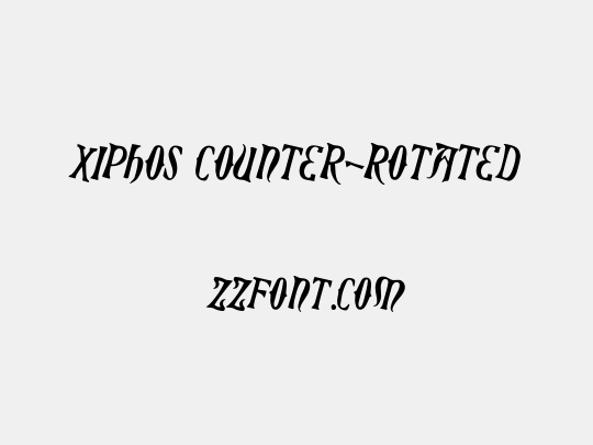 Xiphos Counter-Rotated