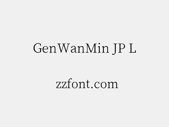GenWanMin JP L