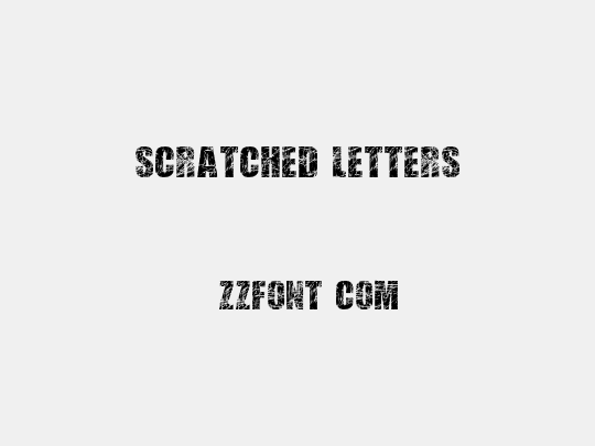 Scratched Letters
