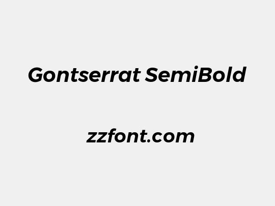 Gontserrat SemiBold
