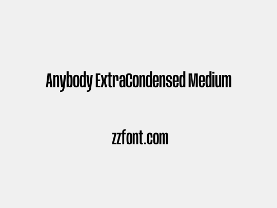 Anybody ExtraCondensed Medium