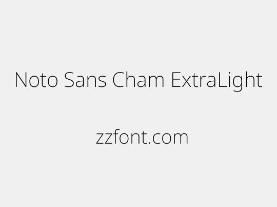 Noto Sans Cham ExtraLight