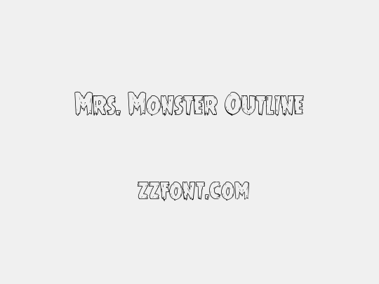 Mrs. Monster Outline