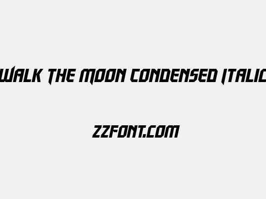Walk The Moon Condensed Italic