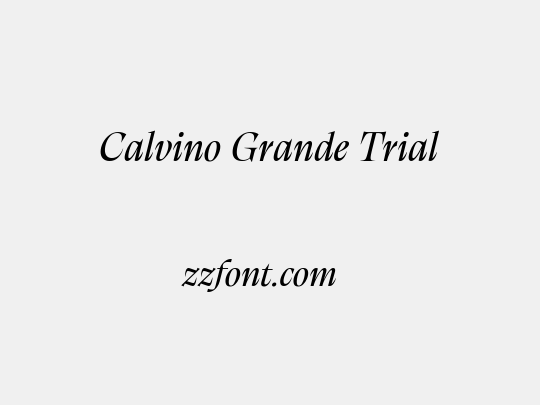 Calvino Grande Trial