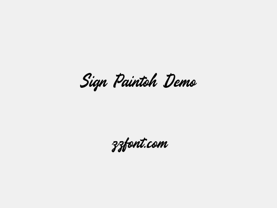 Sign Paintoh Demo