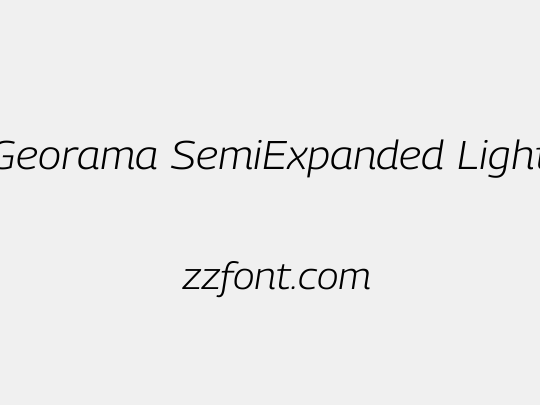 Georama SemiExpanded Light
