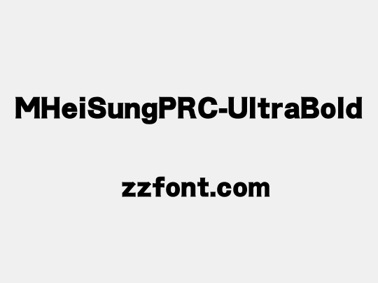MHeiSungPRC-UltraBold