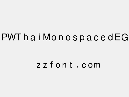PWThaiMonospacedEG