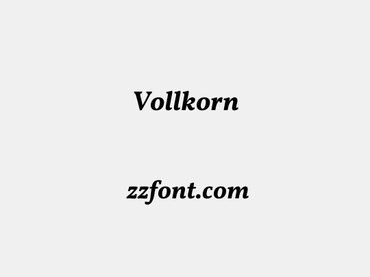 Vollkorn