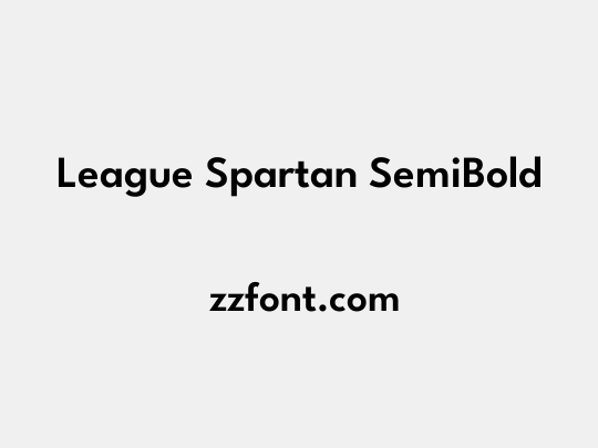 League Spartan SemiBold