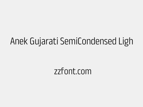 Anek Gujarati SemiCondensed Light
