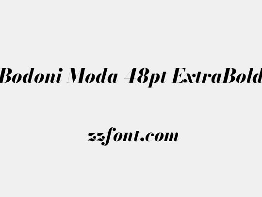 Bodoni Moda 48pt ExtraBold