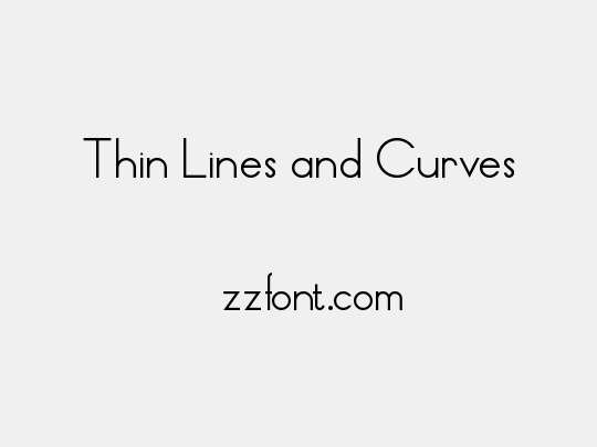 Thin Lines and Curves