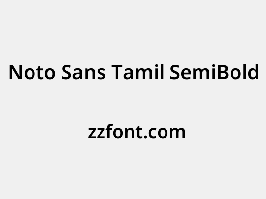 Noto Sans Tamil SemiBold