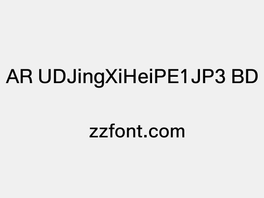 AR UDJingXiHeiPE1JP3 BD