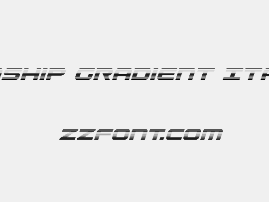 Gunship Gradient Italic