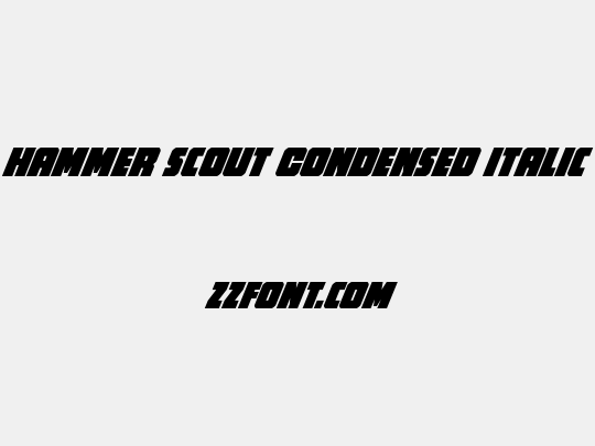 Hammer Scout Condensed Italic