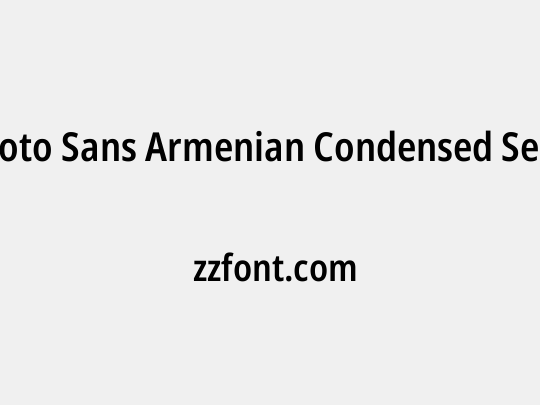Noto Sans Armenian Condensed SemiBold