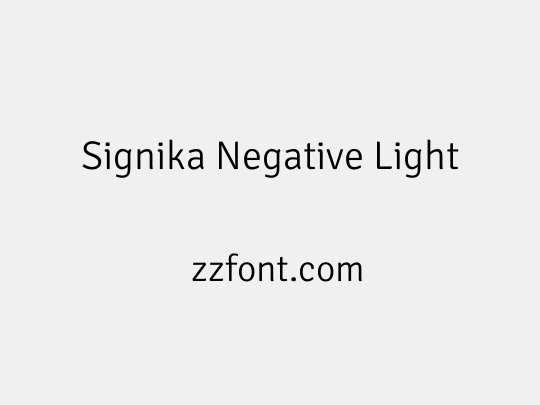 Signika Negative Light