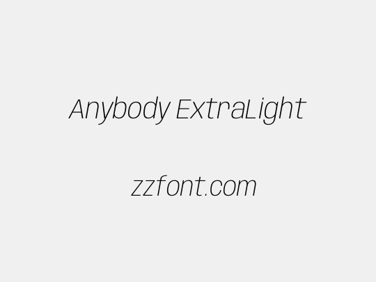 Anybody ExtraLight
